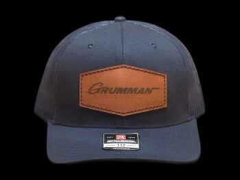 Grumman Leather Patch Hat - Navy