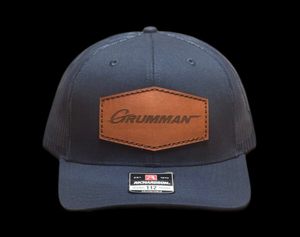 Grumman Leather Patch Hat - Navy