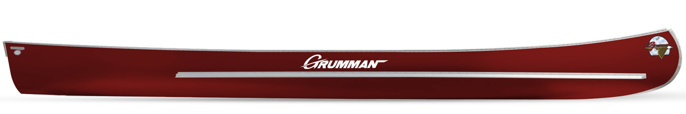 Grumman Square Stern Aluminum Canoe Burgundy