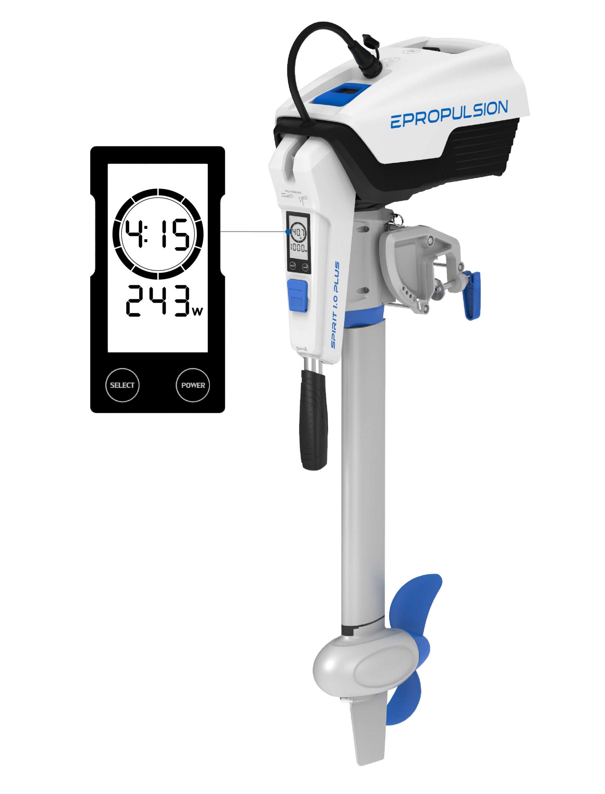 Spirit 1.0 Plus 1 kW Electric Outboard Motor